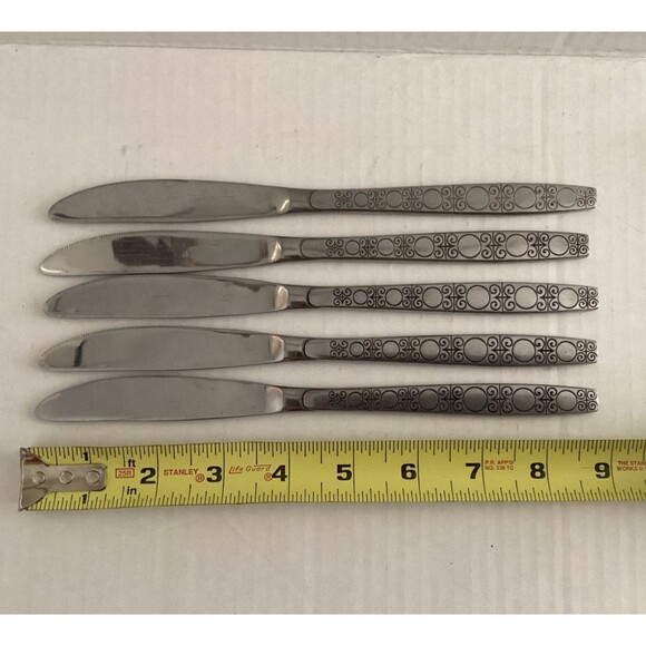 Lot Oxford Hall Stainless Flatware Japan OXH140 Discontinued 17 Pieces - Picture 5 of 7